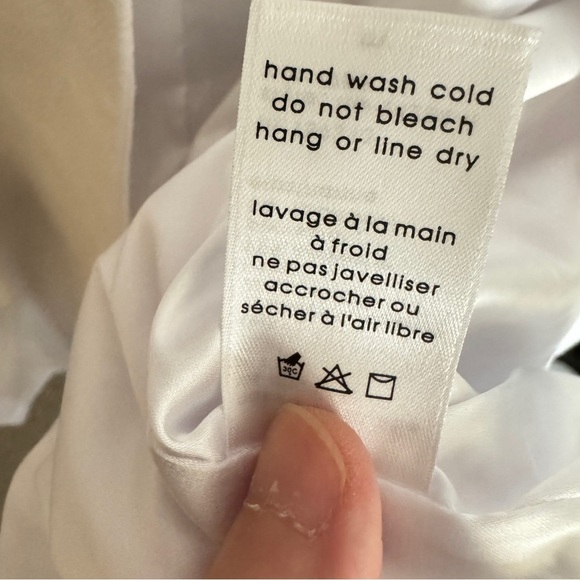 Naked Wardrobe White Linen Blend Oversized Blazer Size M - Picture 9 of 9